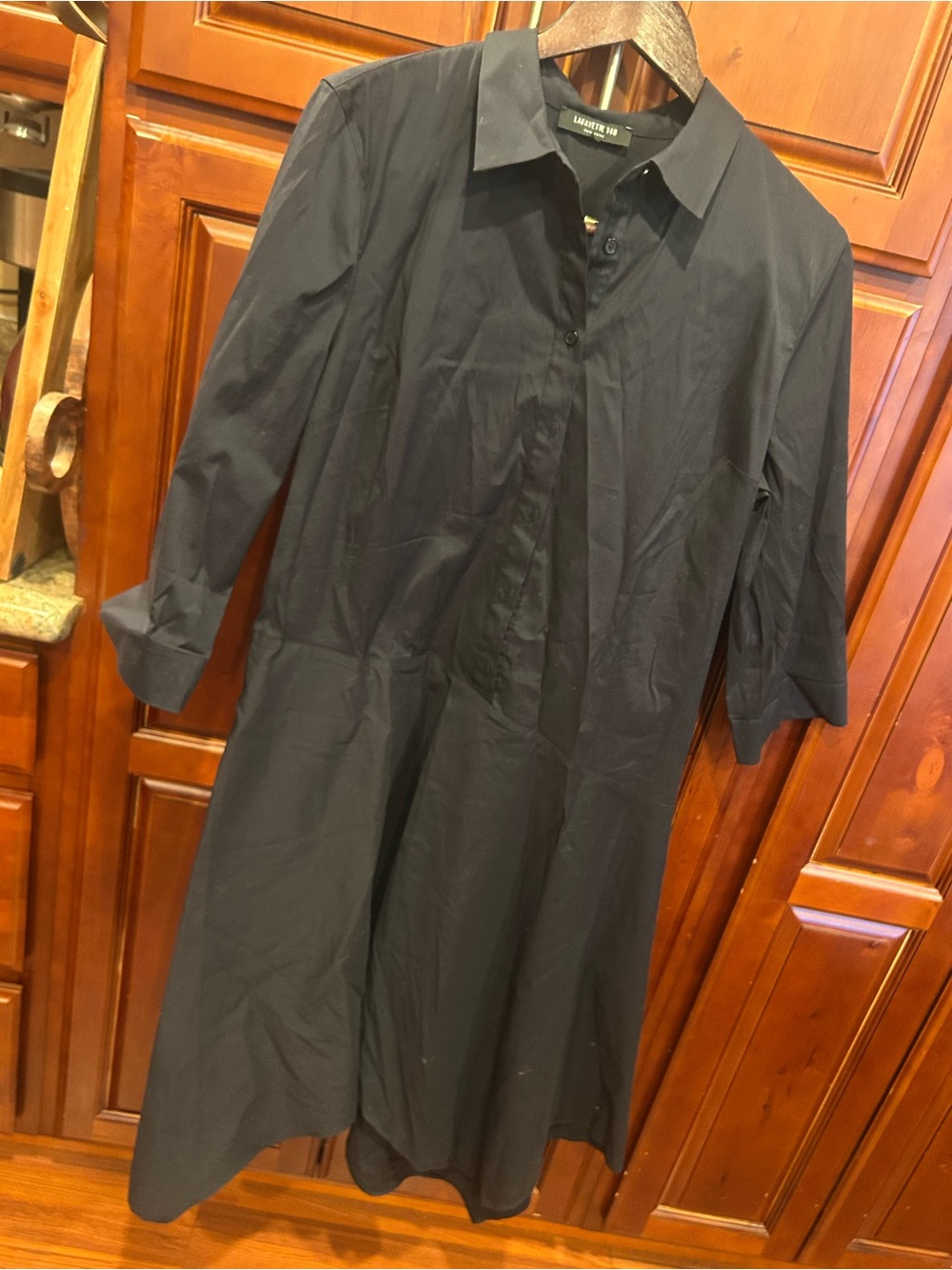 Lafayette 148 New York Shirt Dress Navy - XL